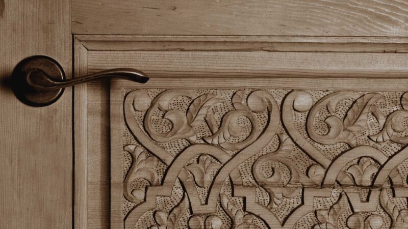 dettaglio porta dell'hammam